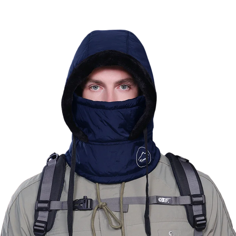 Plush Winter Balaclava Hood with Face and Neck Cover