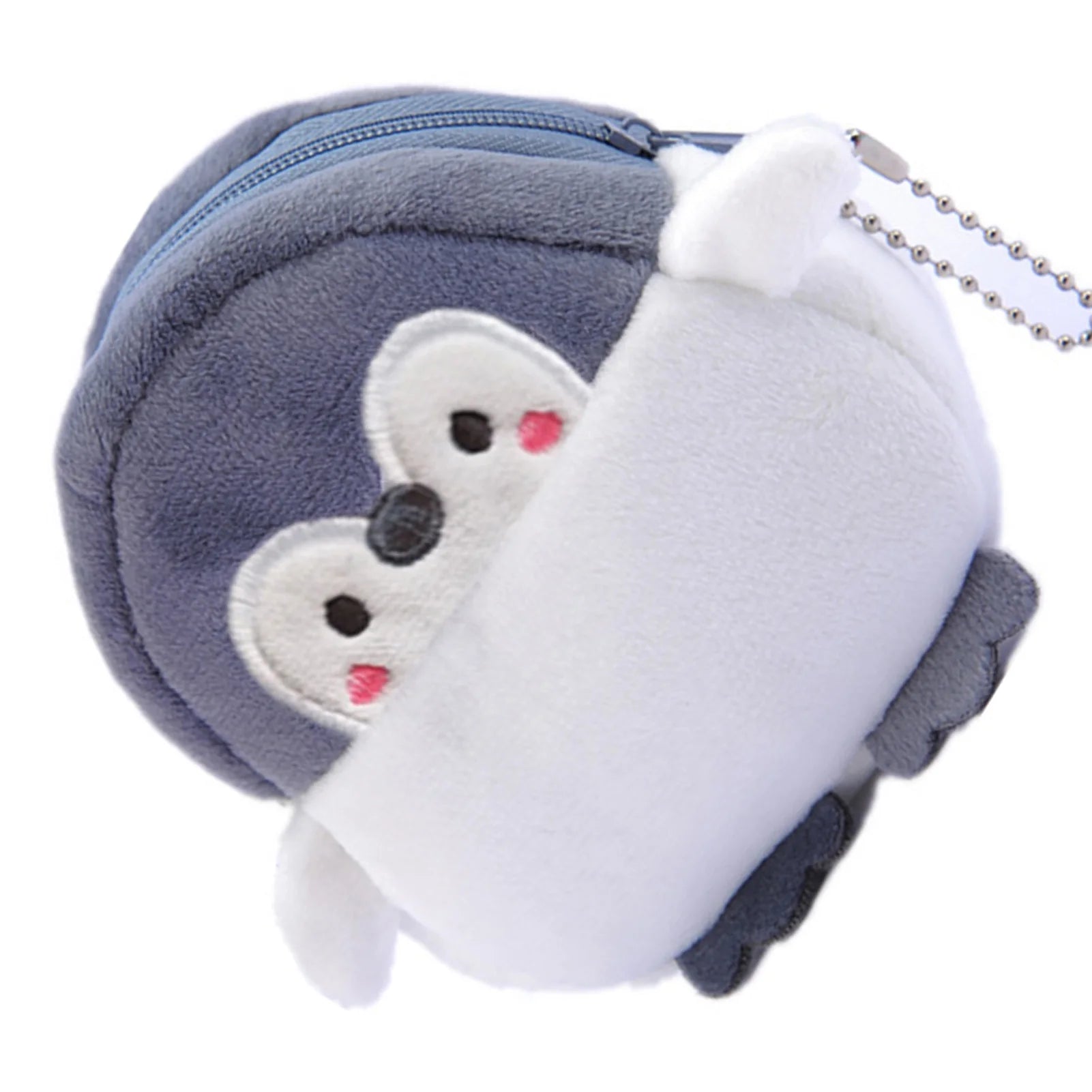 Cute Plush Penguin Coin Purse – Mini Zipper Pouch Keychain for Lipstick, Keys & Money