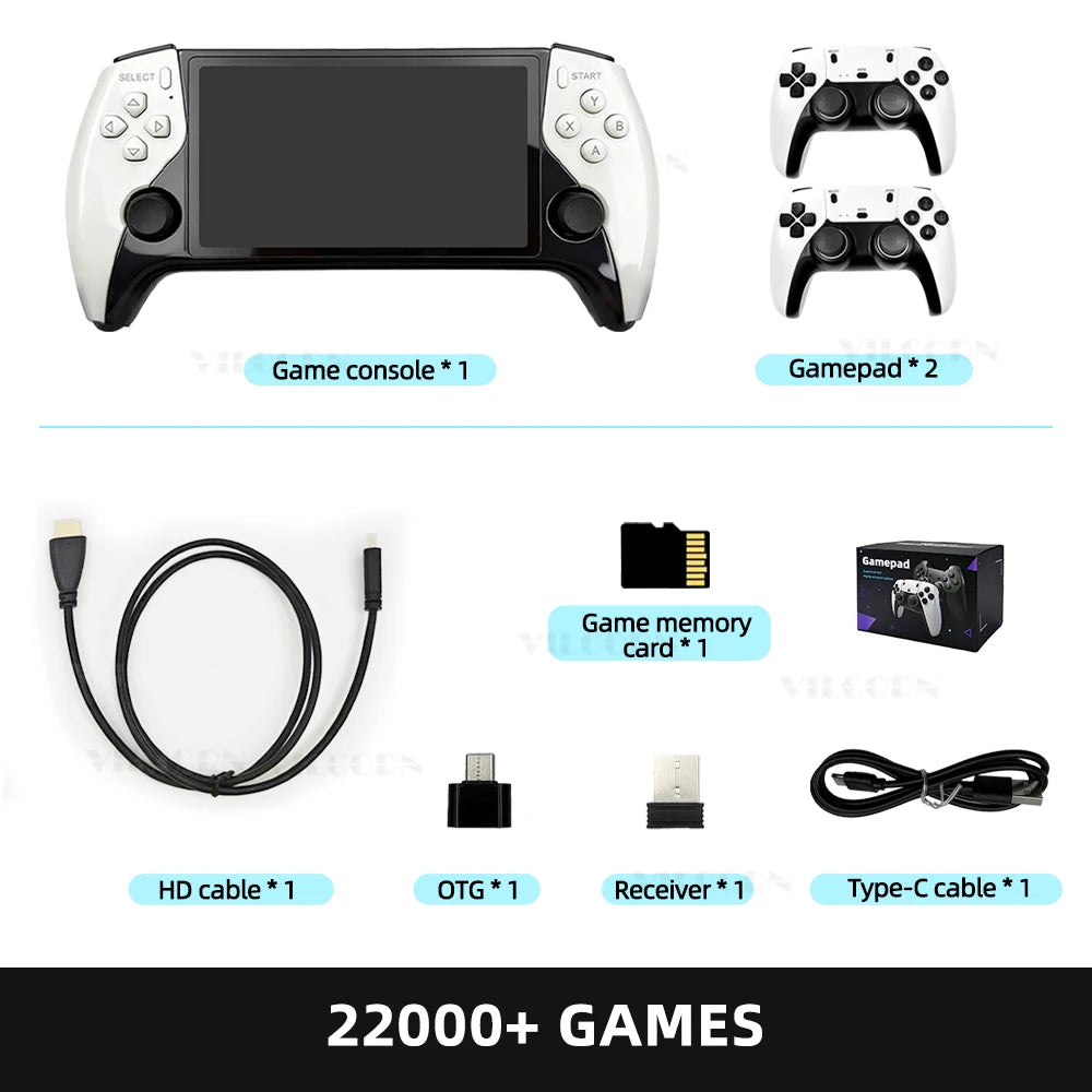 5-Inch IPS Retro Handheld Game Console – 22000 Games, PS1/GBA/MAME Compatible
