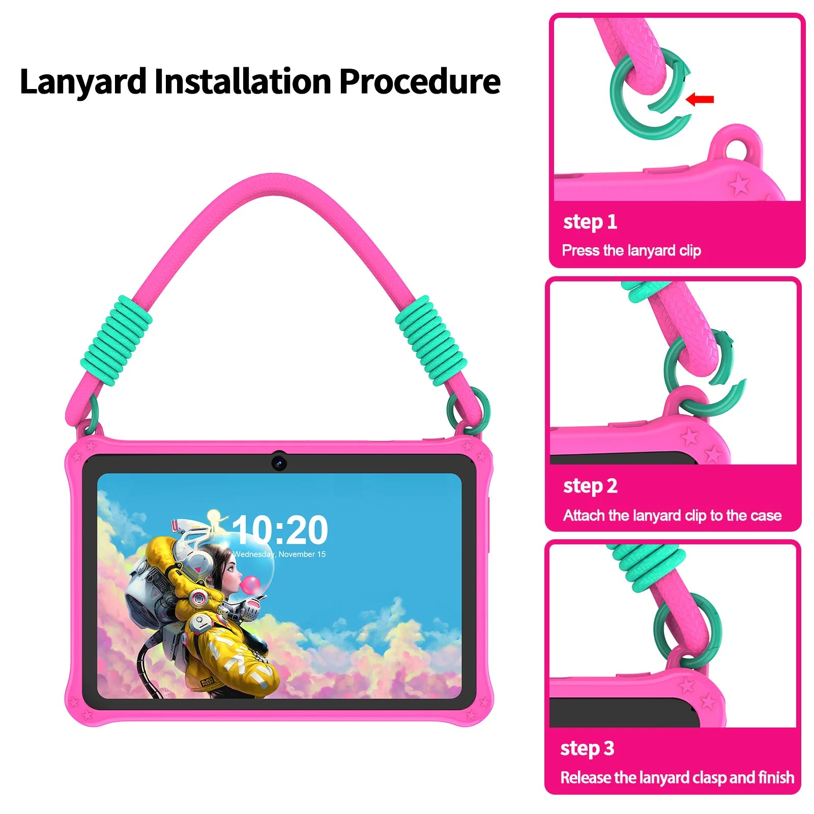 PRITOM K7 7" Kids Tablet – 4GB RAM, 32GB, Android 13, Wi-Fi, Parental Controls