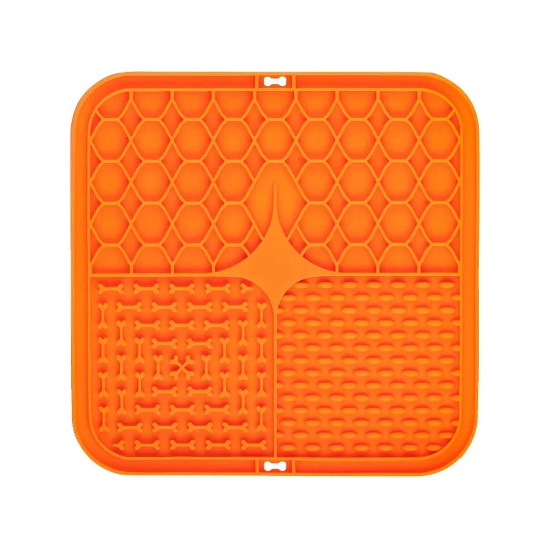 Silicone Slow Feeder Lick Mat with Suction Cup