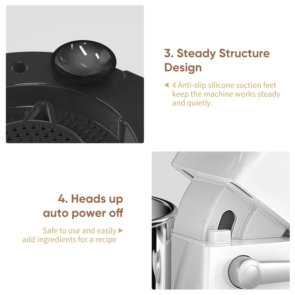 BioloMix 1200W Kitchen Stand Mixer – 11-Speed DC Motor, OLED Display, Dough Hook & Whisk Included