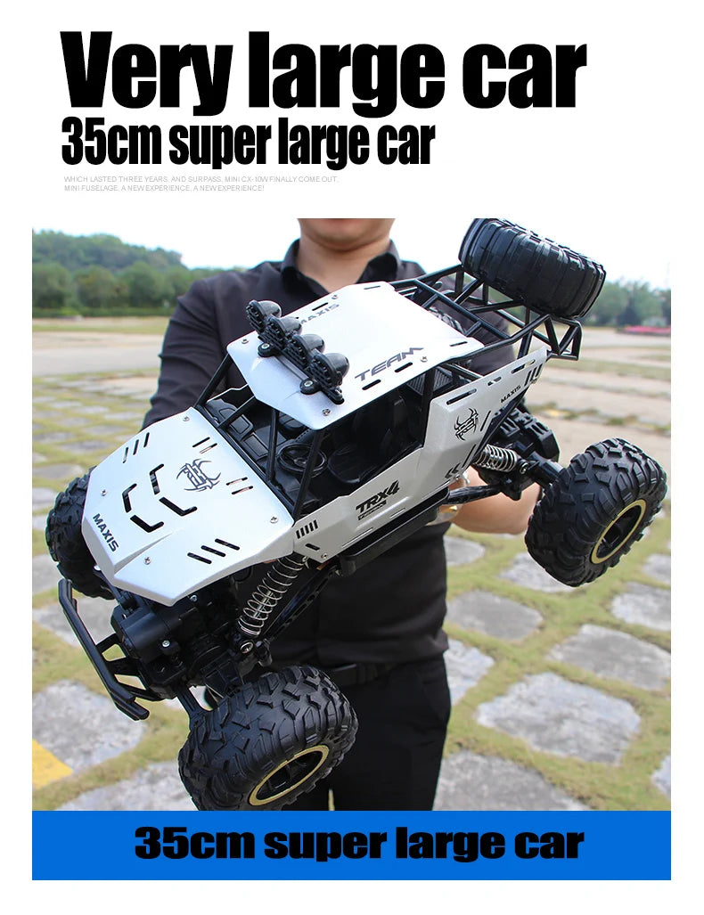 1:12 / 1:16 Scale 4WD RC Off-Road Buggy Truck with LED Lights – Remote Control Car for Boys
