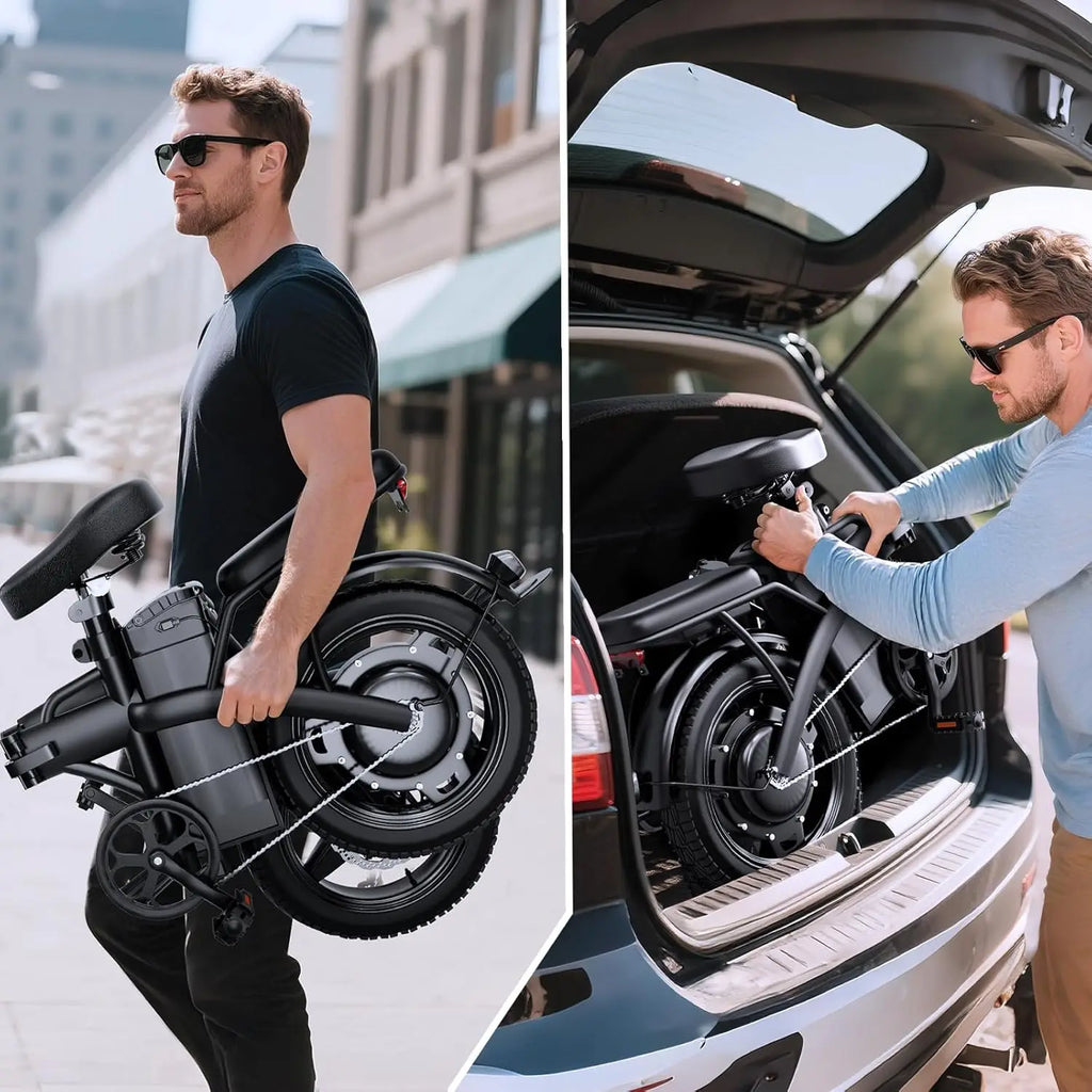 550W Folding Electric Bike — 48V 25MPH 35-Mile Range