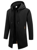 Men's Fleece Zip-Up Hoodie Jacket – Warm Knit Outerwear, S–3XL, 6 Colors