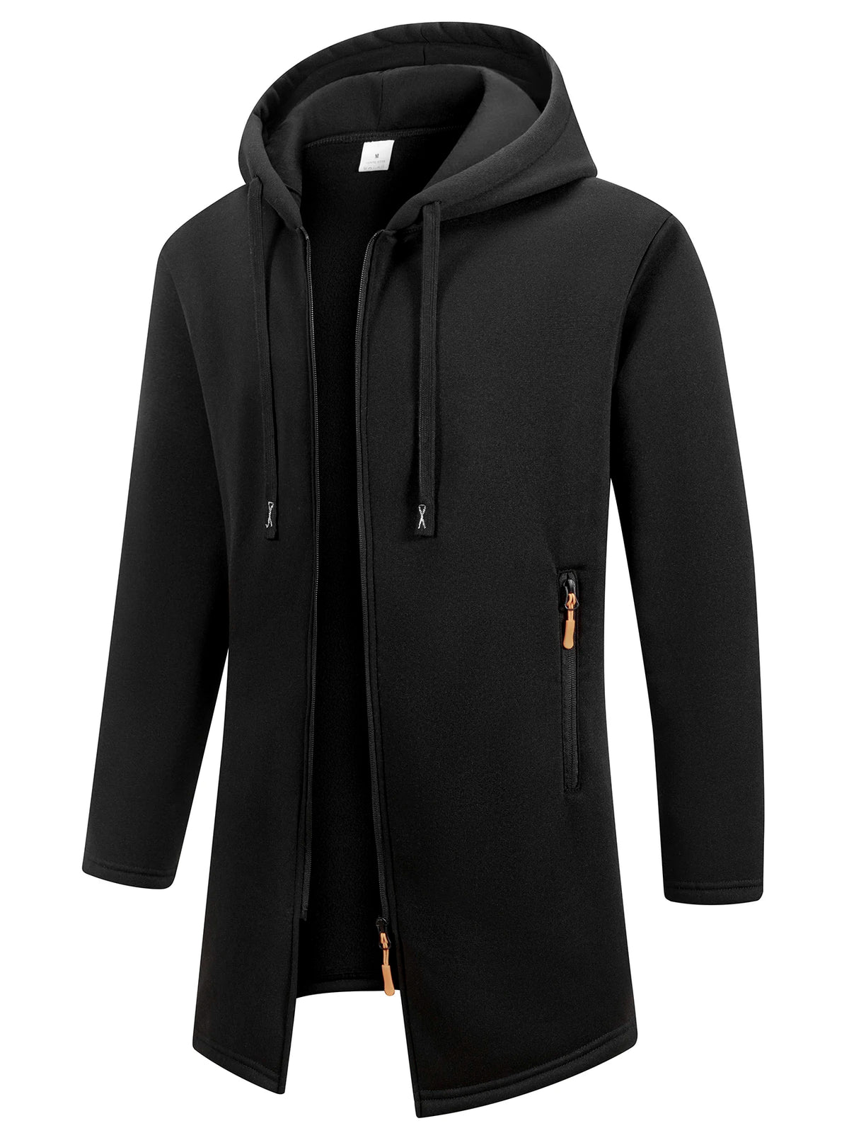 Men's Fleece Zip-Up Hoodie Jacket – Warm Knit Outerwear, S–3XL, 6 Colors