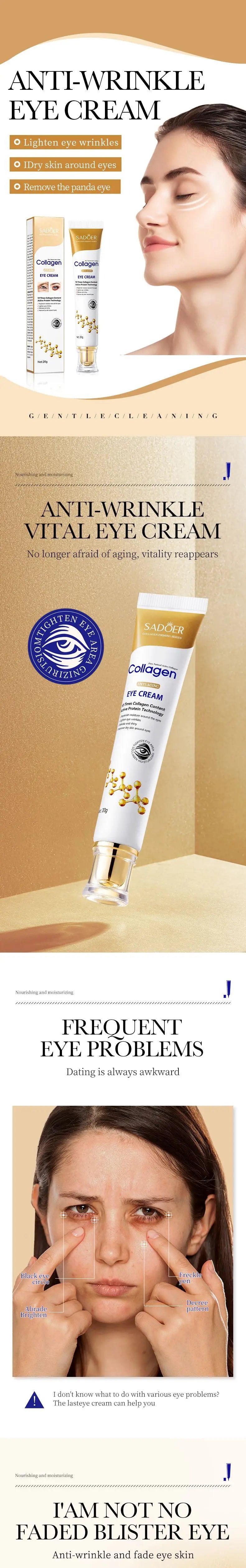 SADOER Retinol Eye Cream — Anti-Dark Circles & Firming