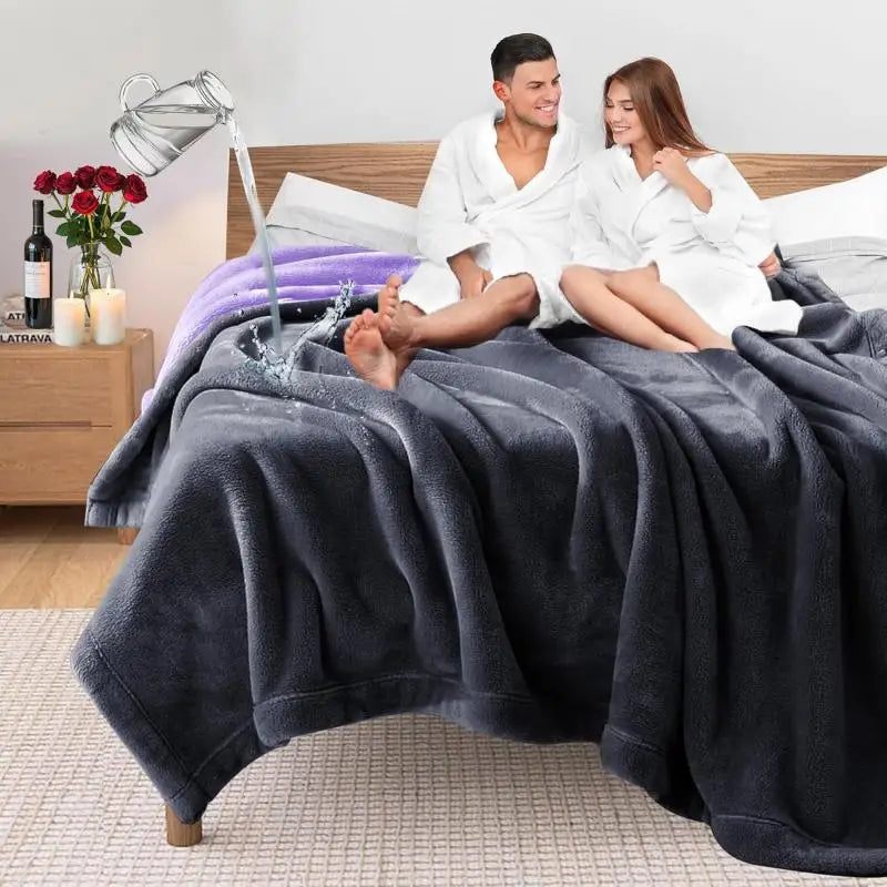 Waterproof Throw Blanket – Reversible Bed & Sofa Cover