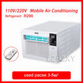 Home Portable Mobile Air Conditioning Dehumidification Desktop Mini Cooling Only Machine Free Installation with Remote Control