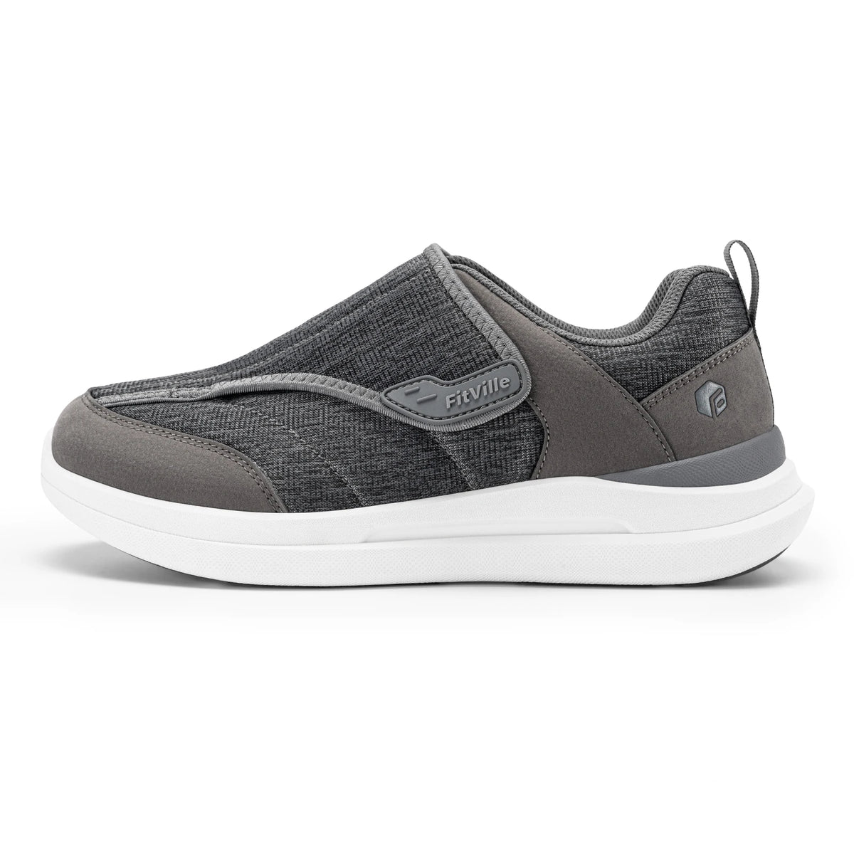 Men's Wide Diabetic Walking Shoes – Anti-Slip Easy-On Orthopedic Shoes for Elderly Foot Pain Relief & Swollen Feet