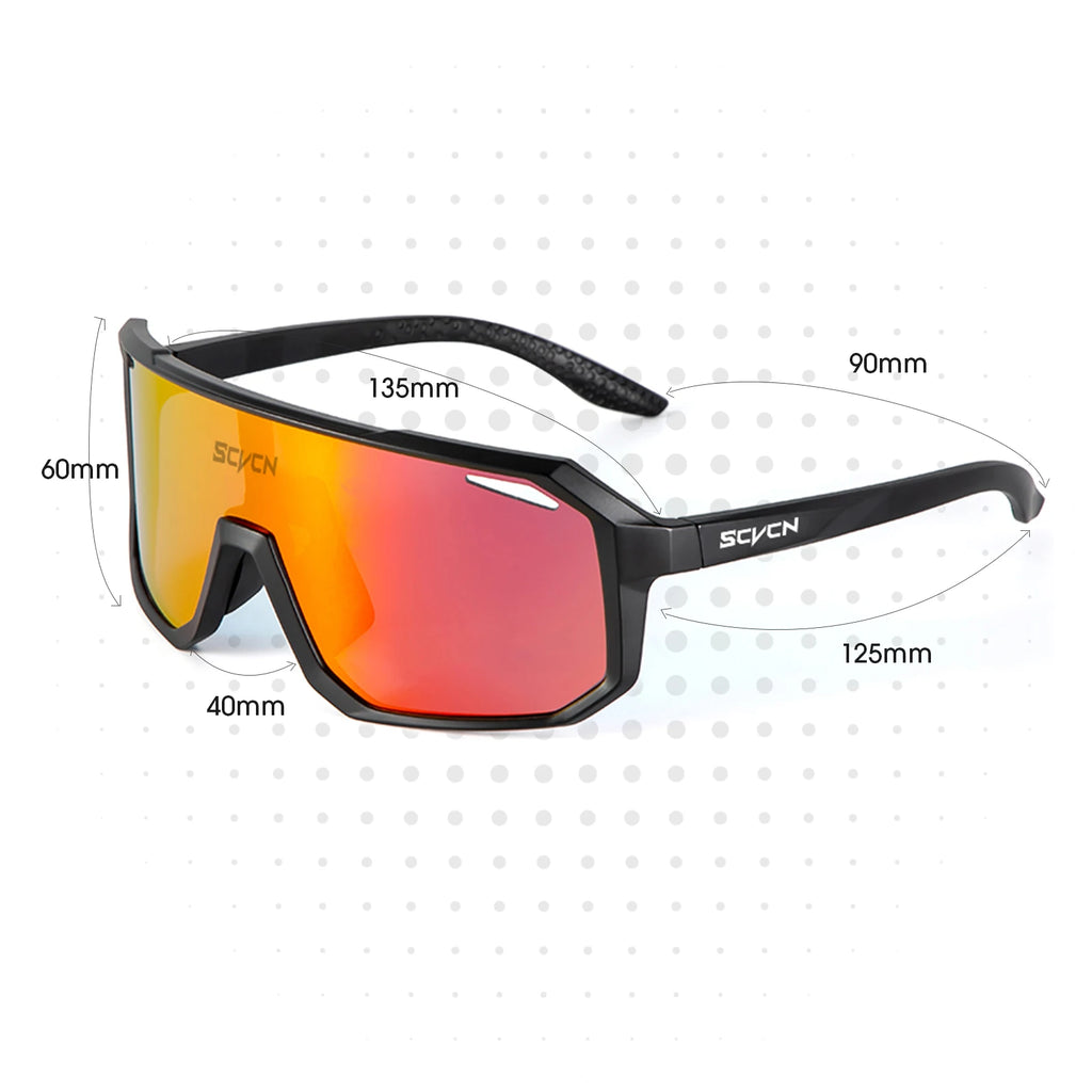 SCVCN Cycling Sunglasses — UV400 Polarized Sports Eyewear for Men & Women
