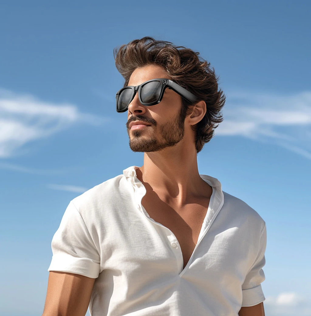 800W Camera AI Smart Glasses — Color-Changing Lenses, AI Translation, HD Video & Waterproof Calling