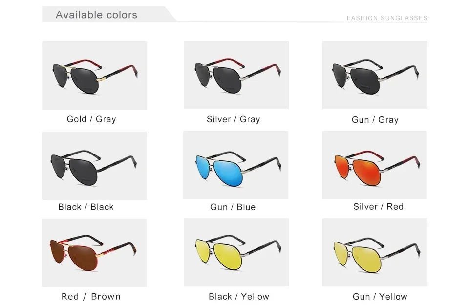 KINGSEVEN Men's Vintage Aluminum Polarized Sunglasses | Coating Lens Driving Eyewear for Men & Women