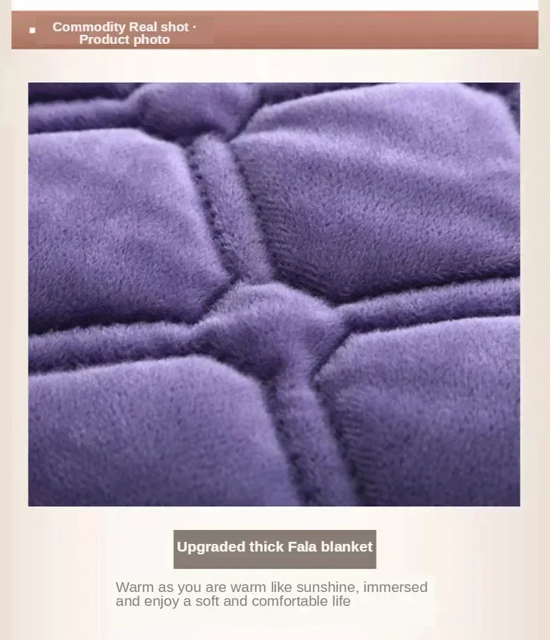 Flannel Geometric Bedspread – Super Soft Quilted Flat Sheet Blanket Cover, Twin to King