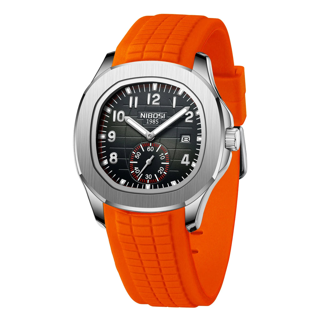 NIBOSI Men's AQUANAUT Sport Quartz Watch | Luxury Auto Date Luminous Waterproof Wristwatch