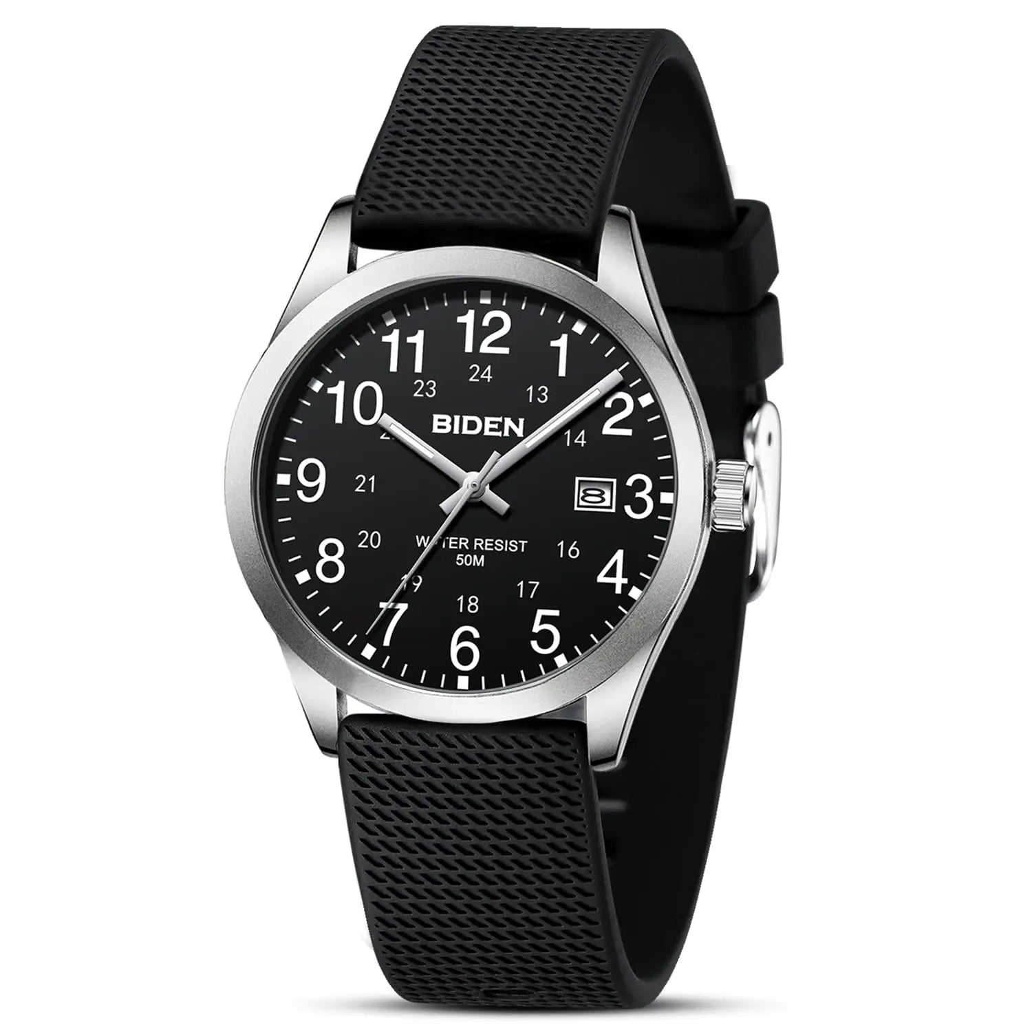 BIDEN Men's Waterproof Luminous Quartz Sports Watch