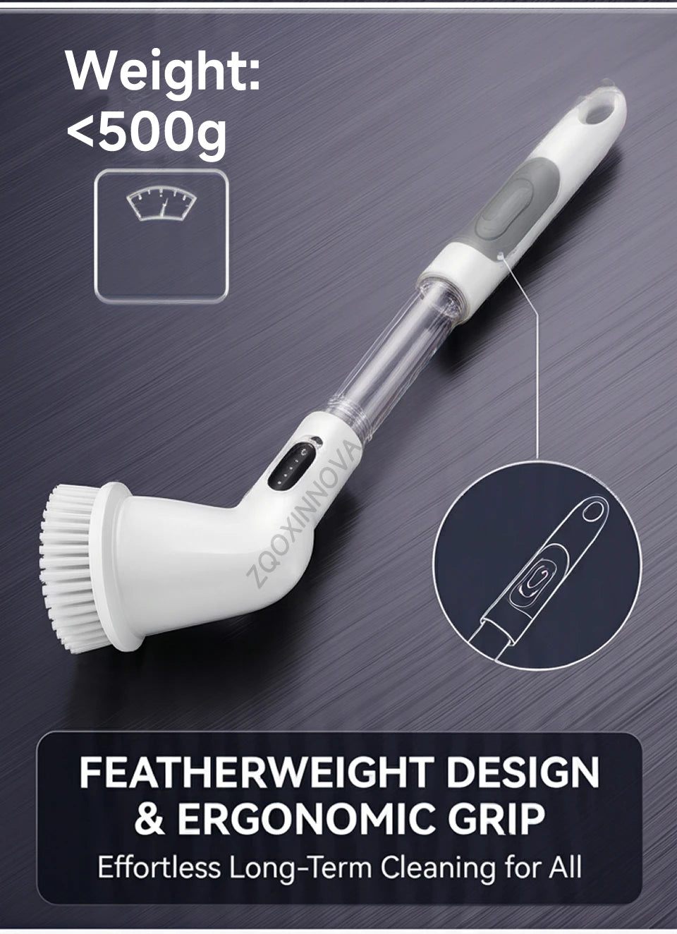 Cordless Household Spin Scrubber – Electric Multipurpose Cleaning Brush for Bathroom, Kitchen & Toilet