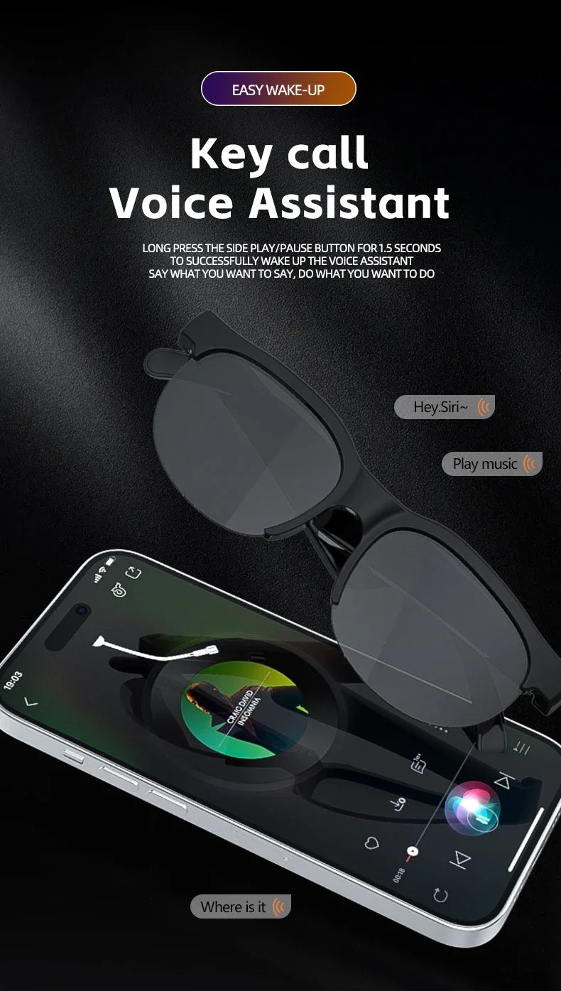Lenovo XG88 Pro Smart Glasses – AI Translation, Bluetooth 5.3, Music & Calls for Men & Women