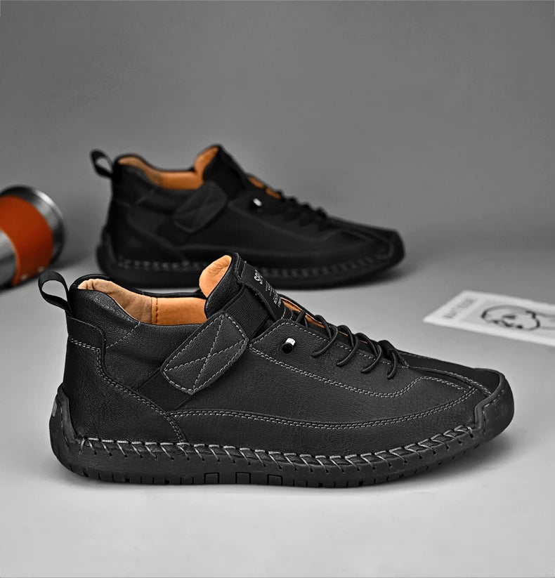 Men's Breathable Lace-Up Casual Shoes