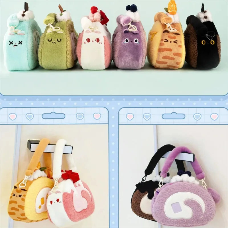 Lolita Plush Crossbody Bag – Sweet Girl Patchwork Tote for Women & Teens