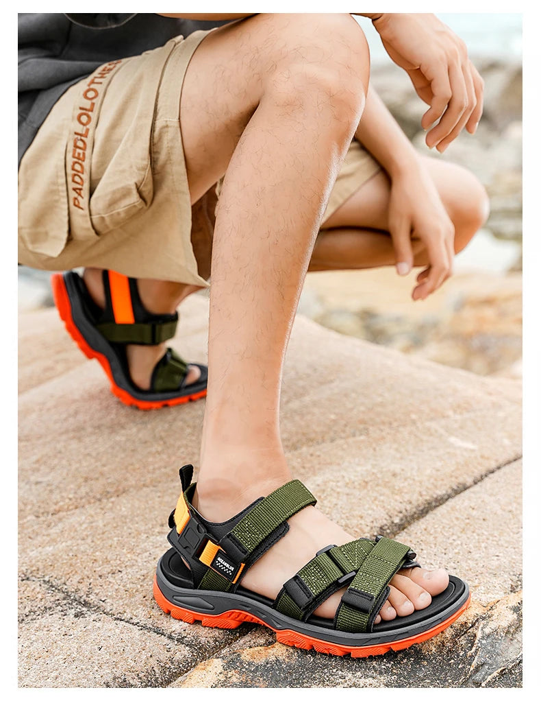 Men's Casual Outdoor Sport Sandals – Breathable Hiking & Beach Sandals