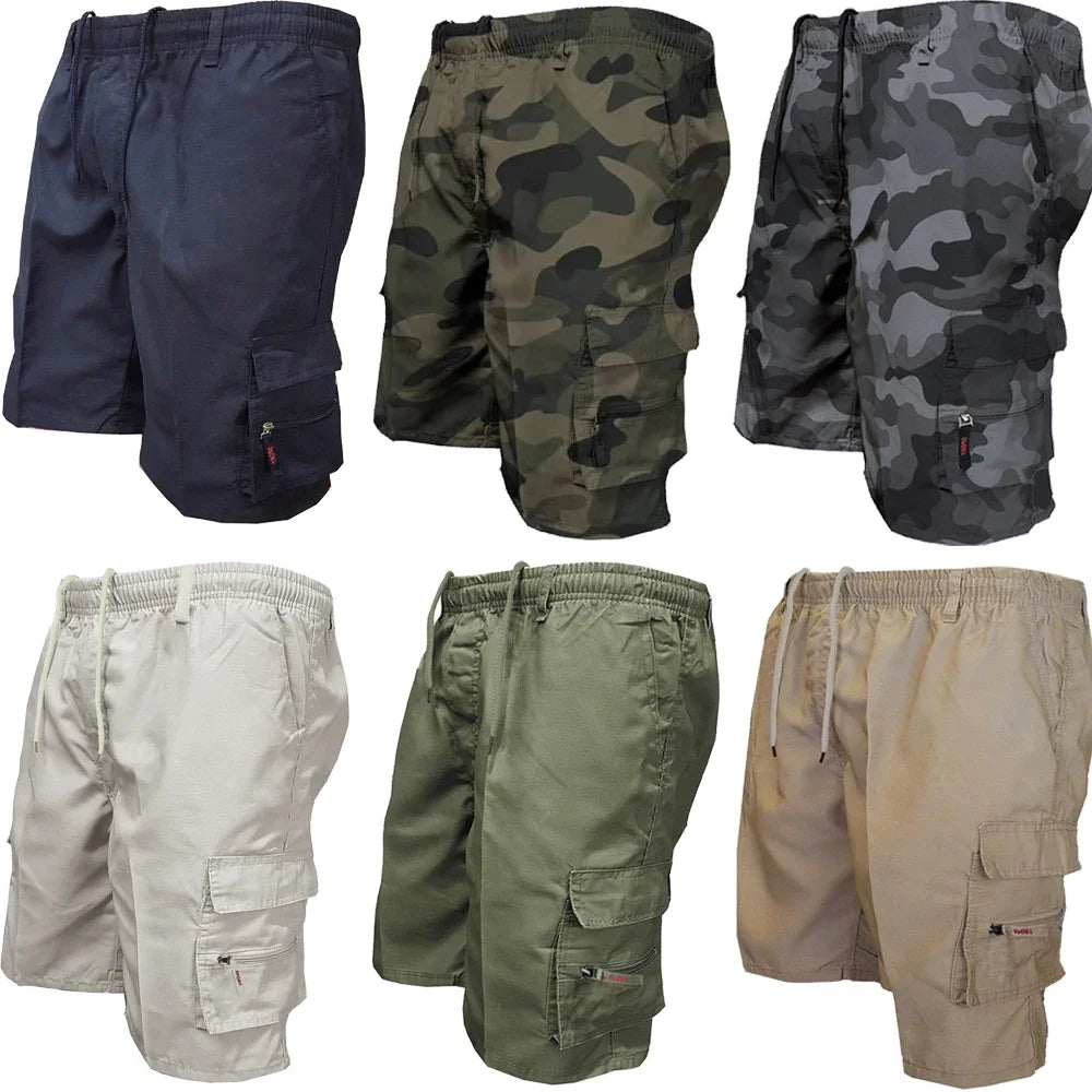 Men's Tactical Cargo Shorts — Military Multi-Pocket Summer Shorts for Work & Hiking