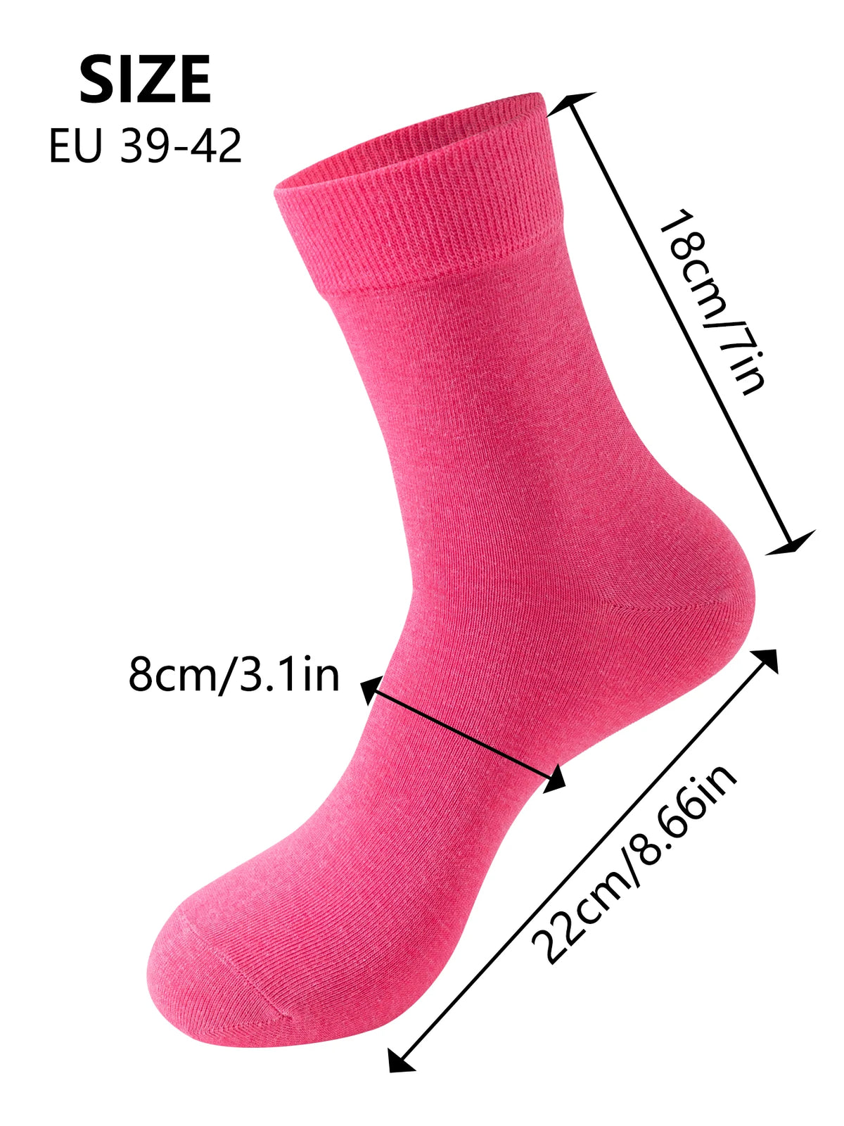 Women's Diabetic Non-Binding Cotton Crew Socks – 6 Pairs Loose-Fit, Comfortable & Ventilated for All Occasions