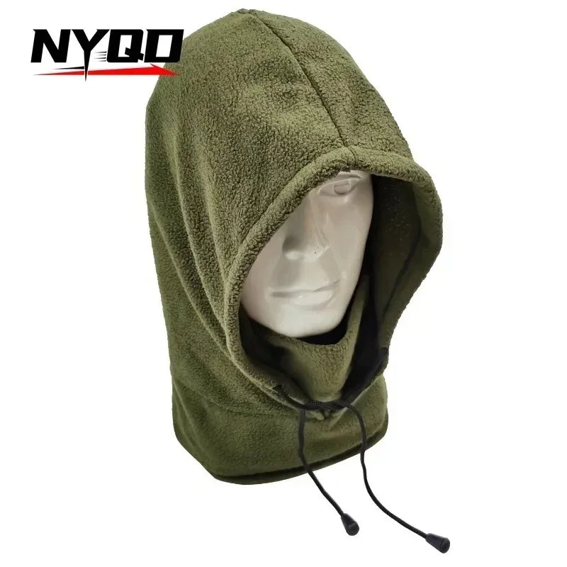 NYQD Fleece Balaclava Face Mask — Neck Warmer Hood for Ski, Sports & Winter Tactical Use