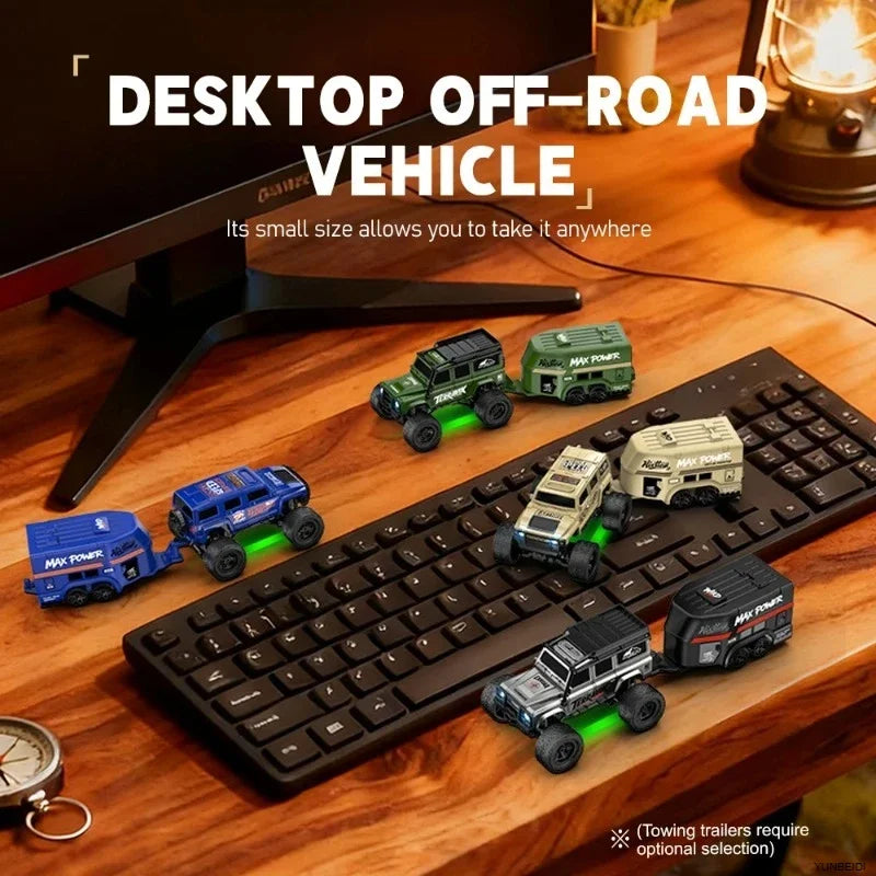 1/64 Scale Mini 4WD RC Drift Racing Car – Type-C Rechargeable Desktop Racer
