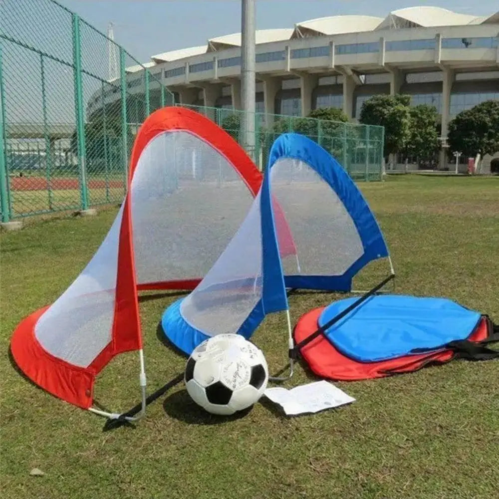 Pop-Up Soccer Goals Set – Folding Football Nets with Carrying Case, Interactive Training Toy for Kids & Adults