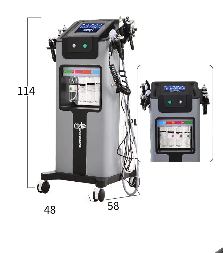 10-in-1 Hydra Aqua Facial Machine — Diamond Dermabrasion, Hydra Peeling & Skin Care System