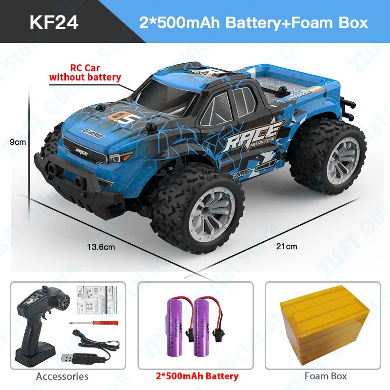 ZWN 1:16 / 1:20 Scale 2.4G RC Off-Road Climbing Car with LED Light – Multi-Model Kids Gift