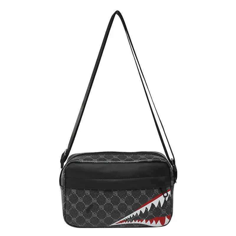 Shark Mouth Crossbody Bag – Creative Coin Purse & Phone Bag, Casual Fashion Small Square Bag