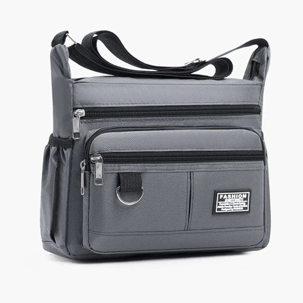 Men's Large Capacity Crossbody Bag – Multi-Pocket Business Shoulder Handbag in 4 Styles
