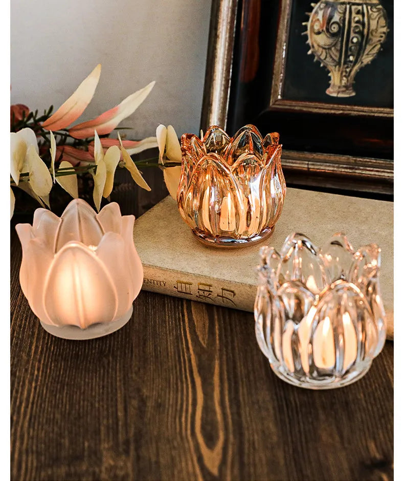 Tulip Glass Aromatherapy Candle Holder