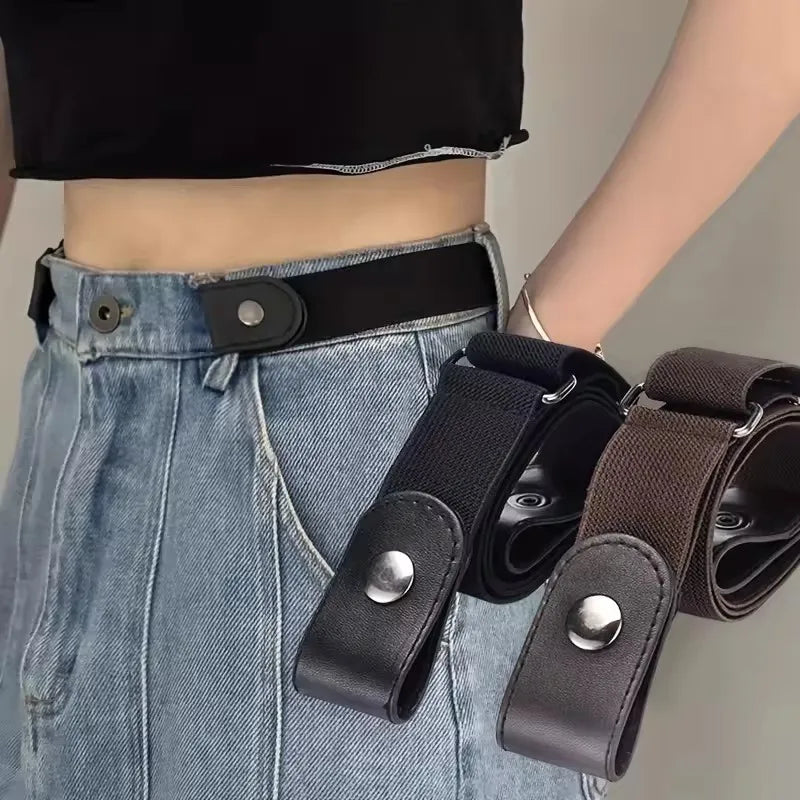 No-Buckle Elastic Invisible Belt for Men & Women