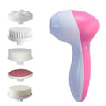5-in-1 Electric Facial Cleansing Brush — Blackhead Removal, Spa Massage, Skin Care Tool