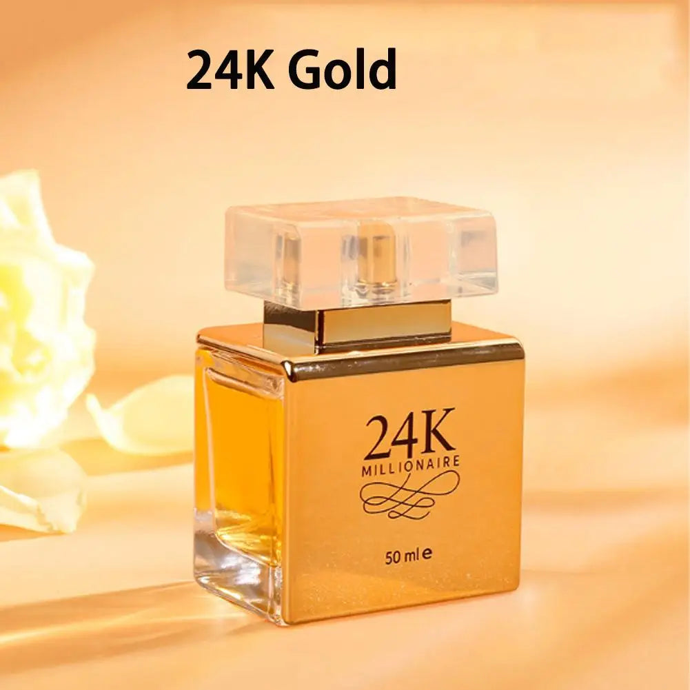 24K Gold Luxury Women's EDP 50ml – Floral Fruity Long-Lasting Fragrance