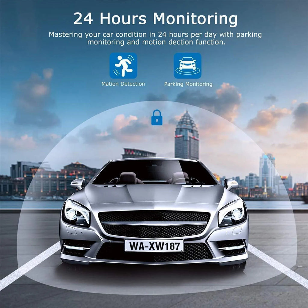 UHD 4K+2.5K Dual Lens Dash Cam – WiFi, GPS, WDR Night Vision, Mini Car DVR Black Box