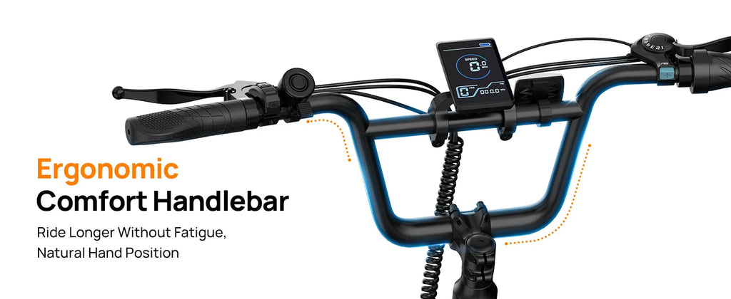 URLIFE E20 1000W Fat Tire Electric Bike — 48V 13Ah, 28MPH, 80-Mile Range, 7-Speed, Dual Disc Brake