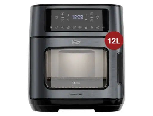 WAP Airfry 12L Digital Air Fryer Oven – Black & Stainless Steel with Timer (WAOD2), 220V