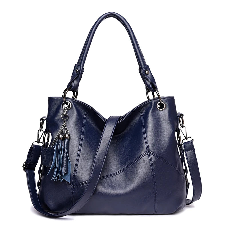 Large Capacity PU Leather Crossbody Tote Bag – Luxury Shoulder Bag for Women