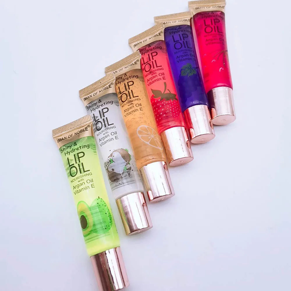 6-Piece Fruity Lip Gloss Set — Hydrating Glossy Clear Lip Gel