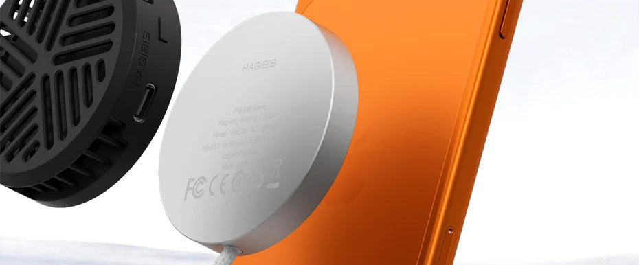 Hagibis Qi2.2 25W Dual-Sided Magnetic Wireless Charger – MagSafe Pad for iPhone 14–17 & AirPods