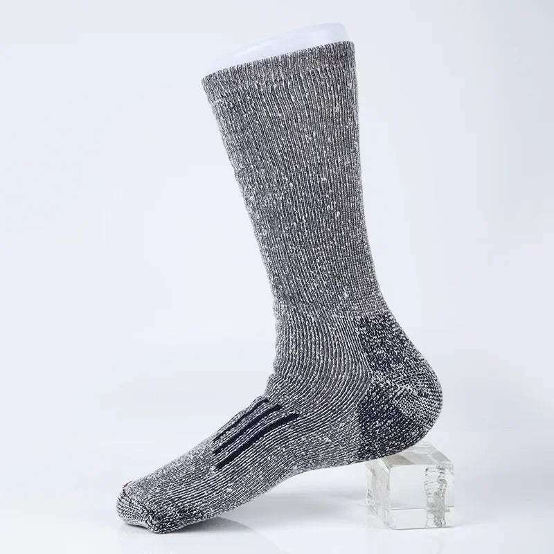 Merino Wool Hiking Crew Socks for Cold Weather