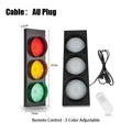 Traffic Light Wall Lamp – LED & Remote Control