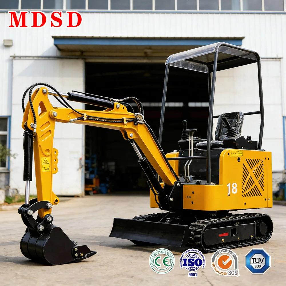 1.2 Ton Mini Excavator – Kubota EPA/Euro 5 Compact Digger with Attachments for Farm & Garden