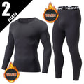 Men's Slim Fit Thermal Base Layer Set – Long Sleeve Top & Pants Warm Underwear (S–3XL)