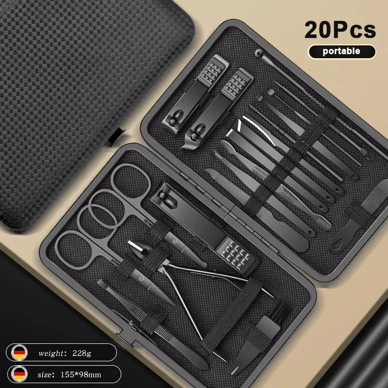 Stainless Steel Nail Clipper & Pedicure Set — Multi-Pack