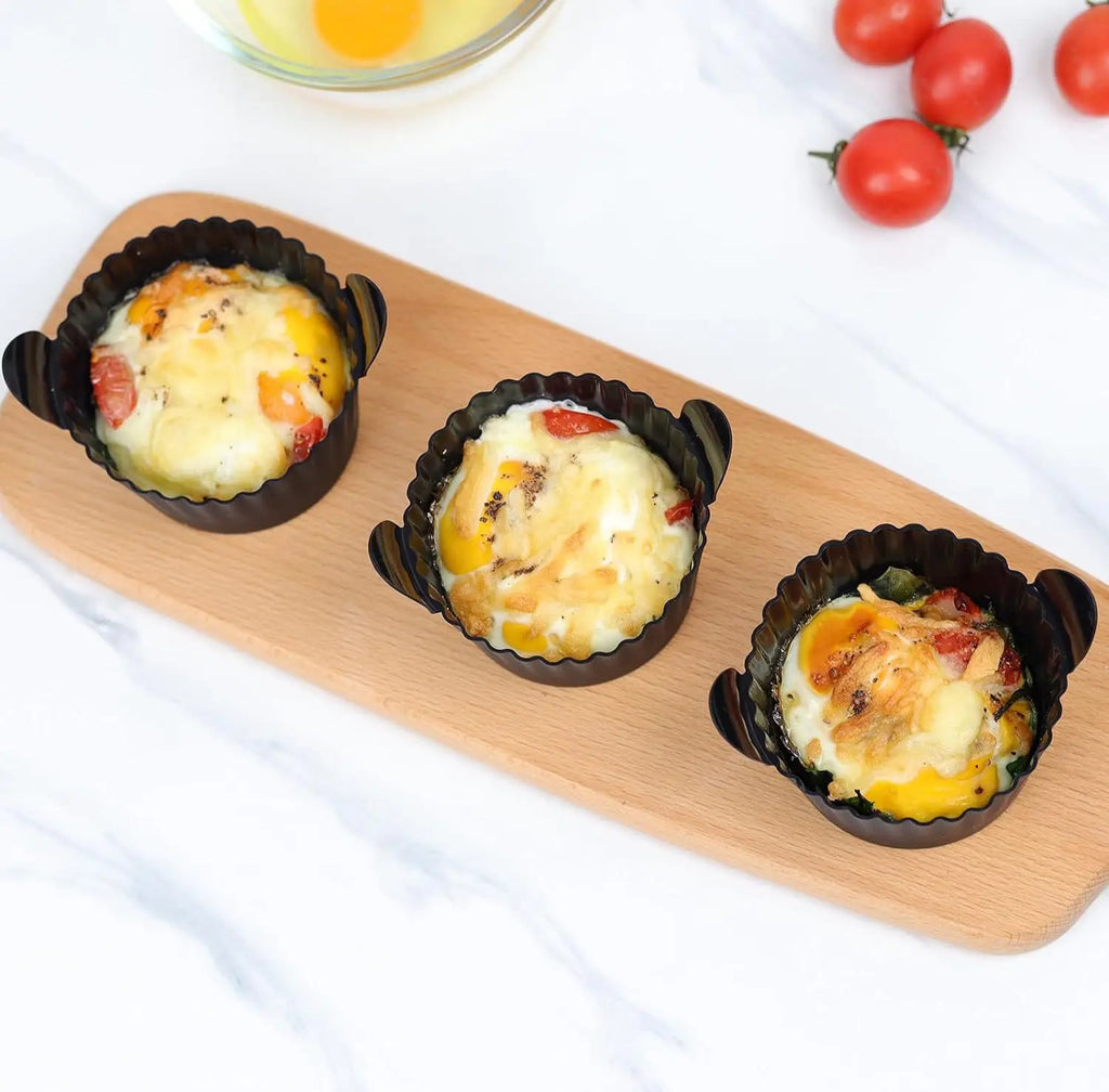 Silicone Air Fryer Egg Poacher & Cupcake Baking Cups — Ramekins & Basket for Air Fryer Ovens
